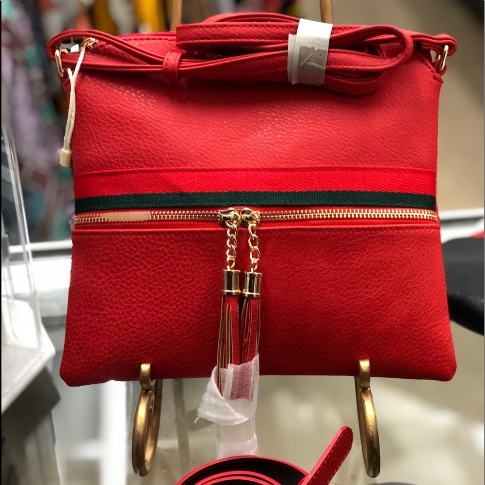 Vegan Leather Crossbody Bag
